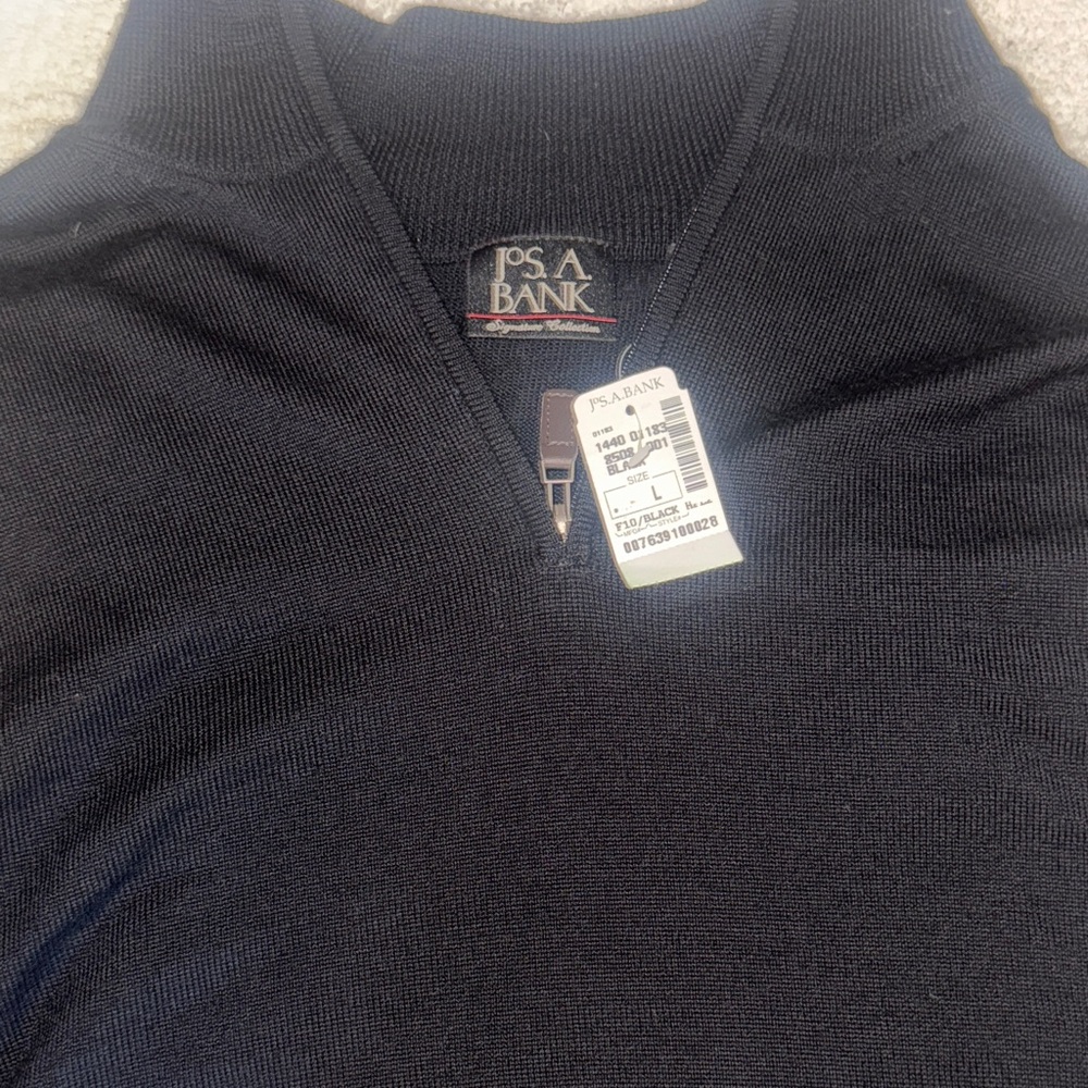 Jos. A. Bank Men's Dark Gray V-Neck Sweater